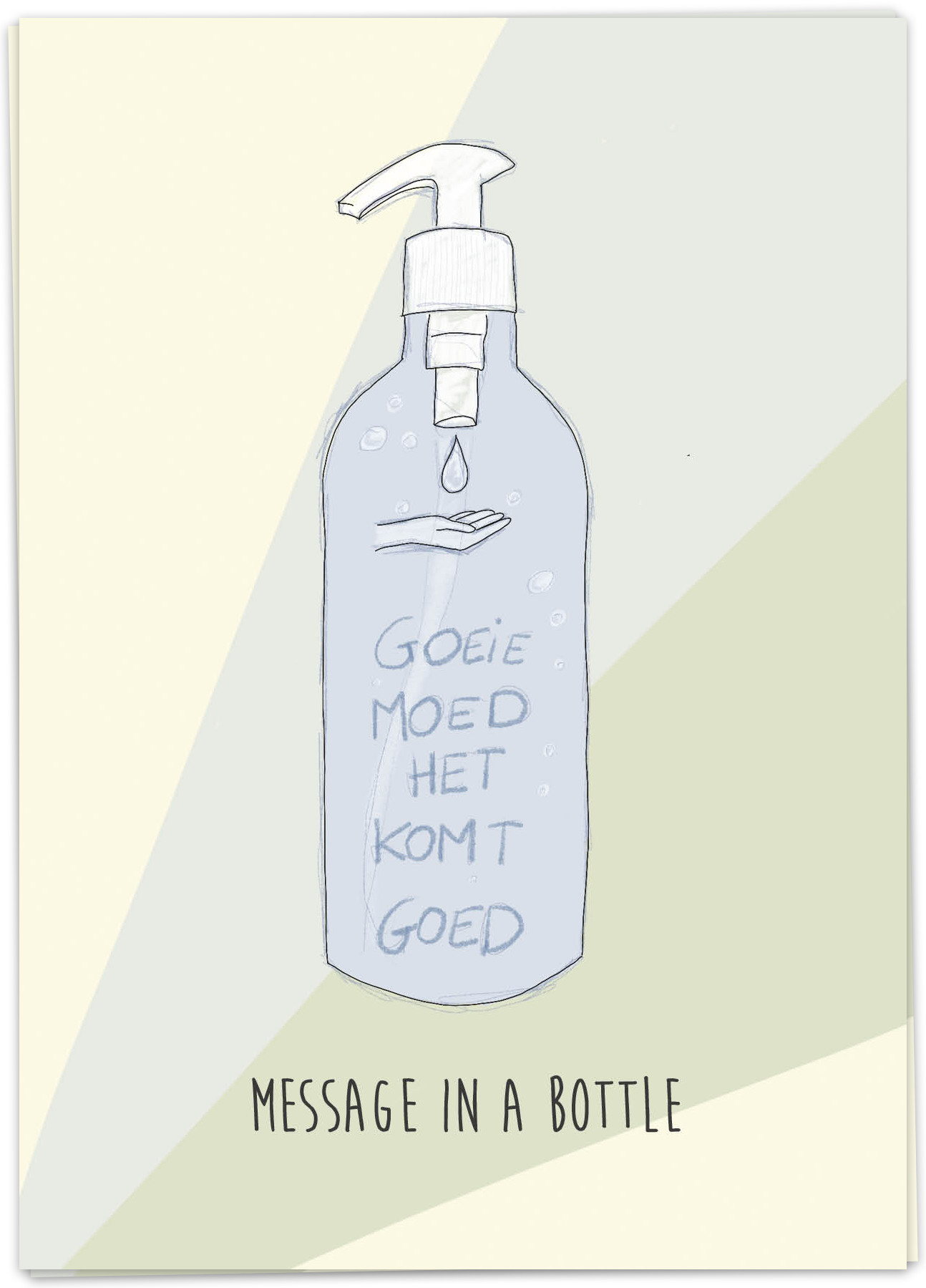 Message in a bottle Kaart Blanche