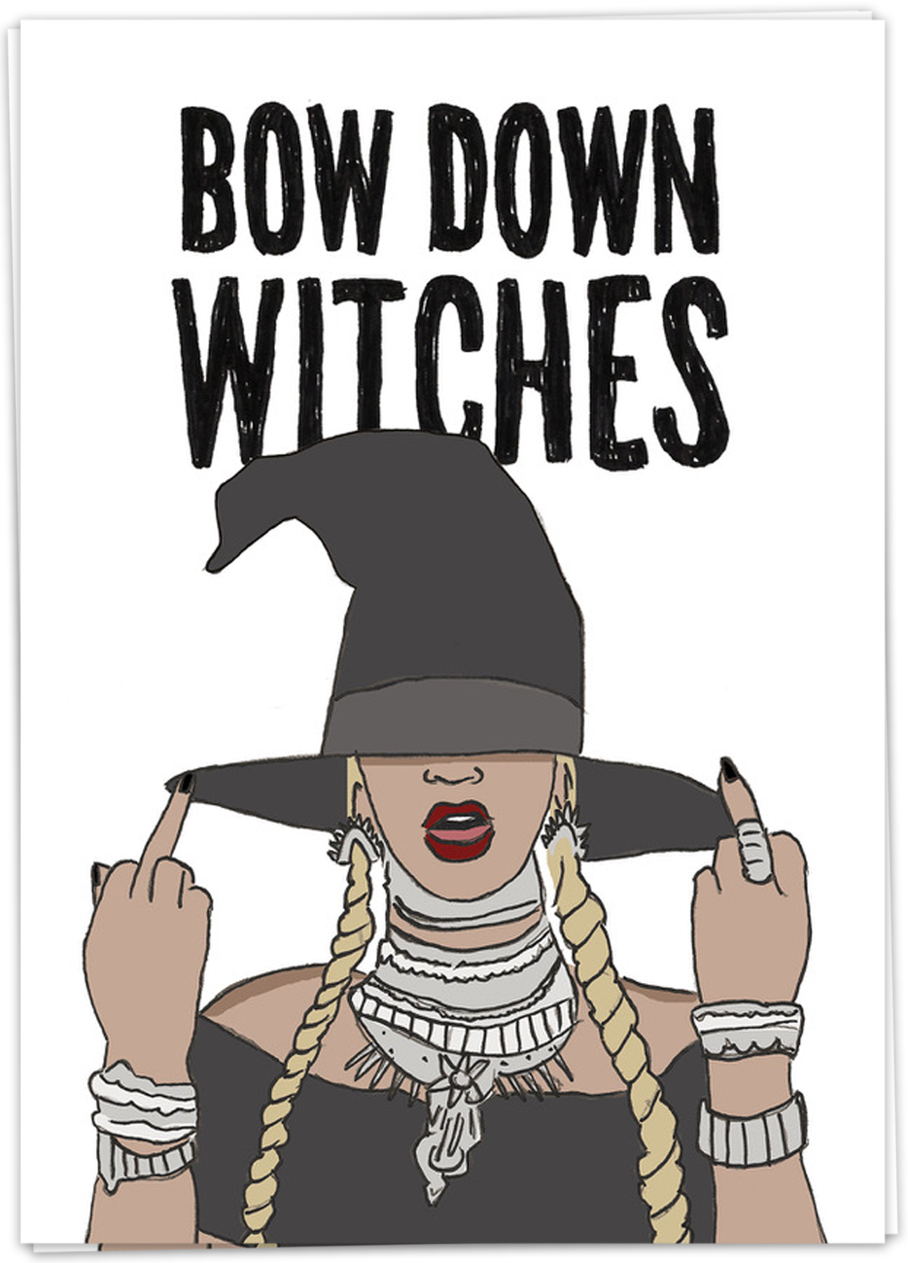 Bow down witches - Kaart Blanche Bow down witches - Kaart Blanche