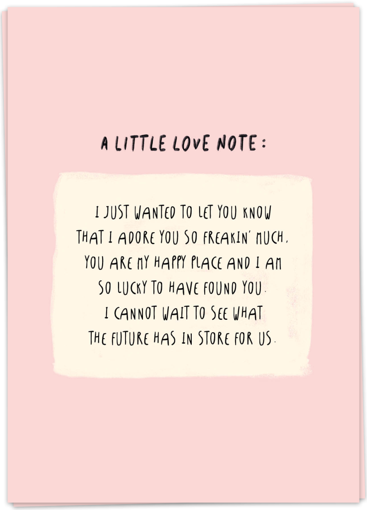 Love note Kaart Blanche