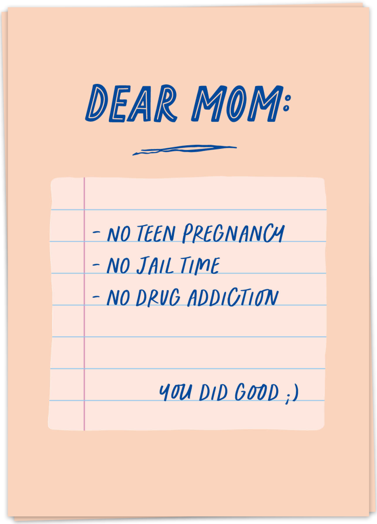 Dear mom Kaart Blanche