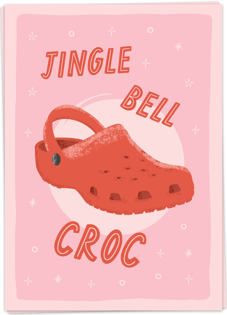 Jingle Bell Croc Kaart Blanche jingle-bell-croc-kaart-blanche