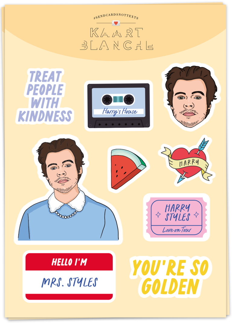 Harry Sticker Sheet Kaart Blanche Harry Sticker Sheet Kaart Blanche