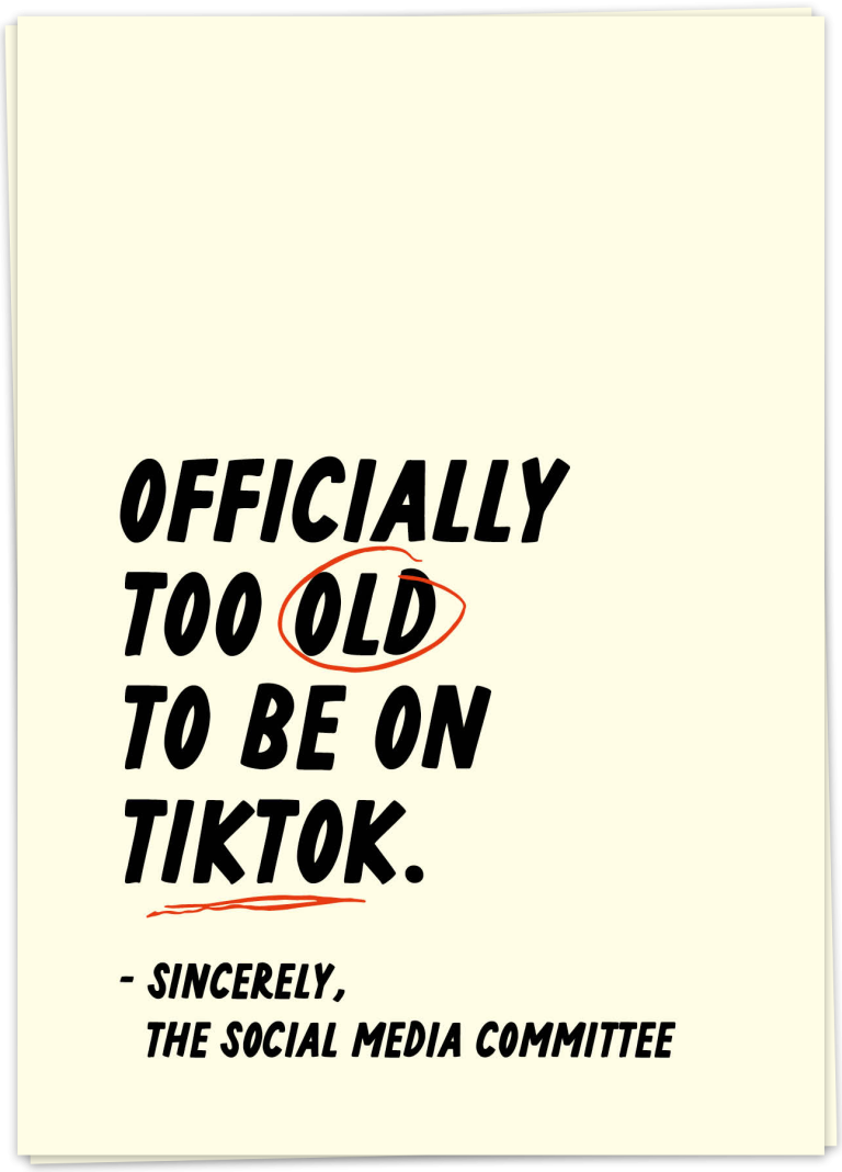 too-old-tiktok-kaart-blanche