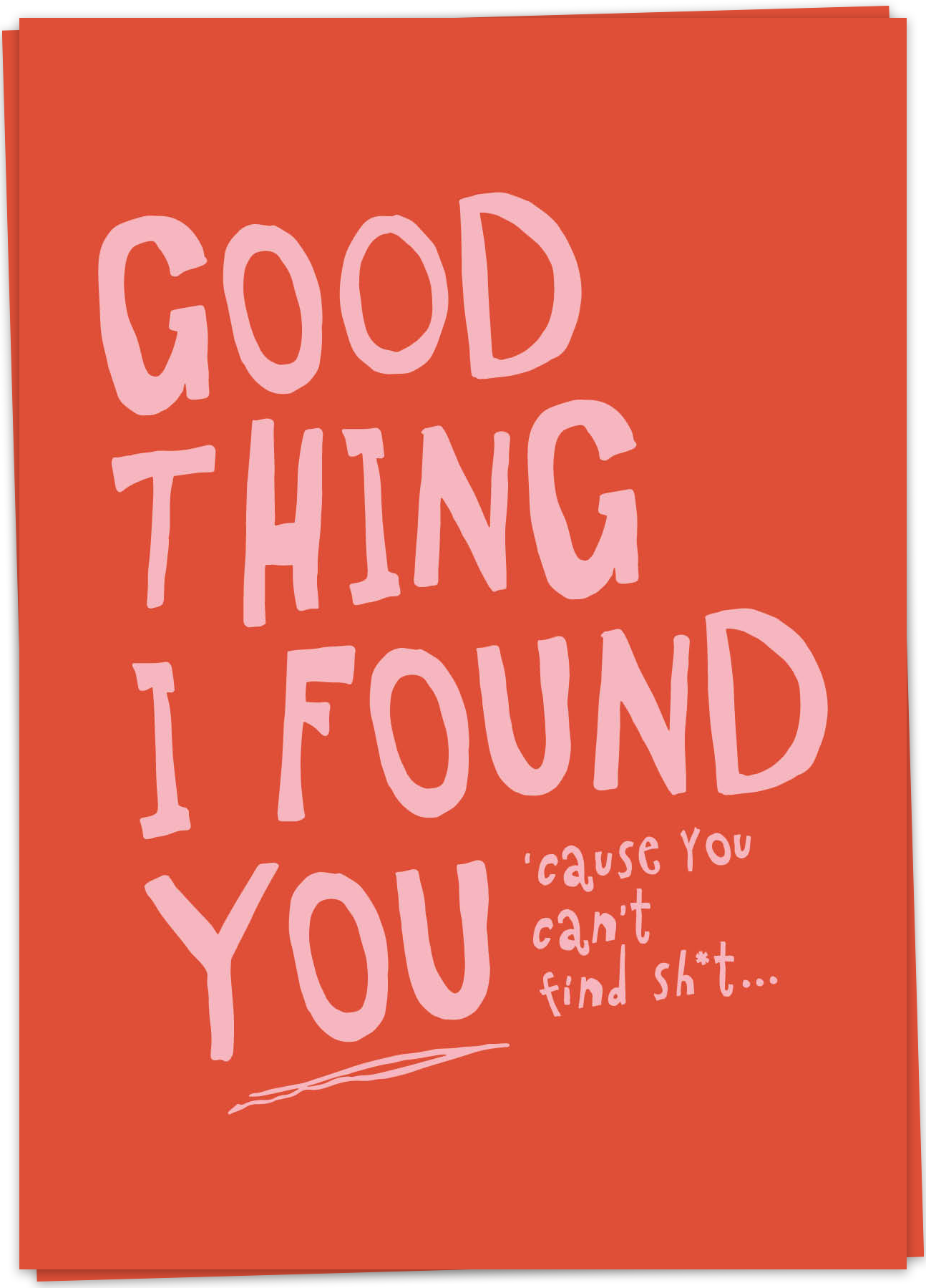 KB-L114 - kaart blanche wenskaart - good thing - single