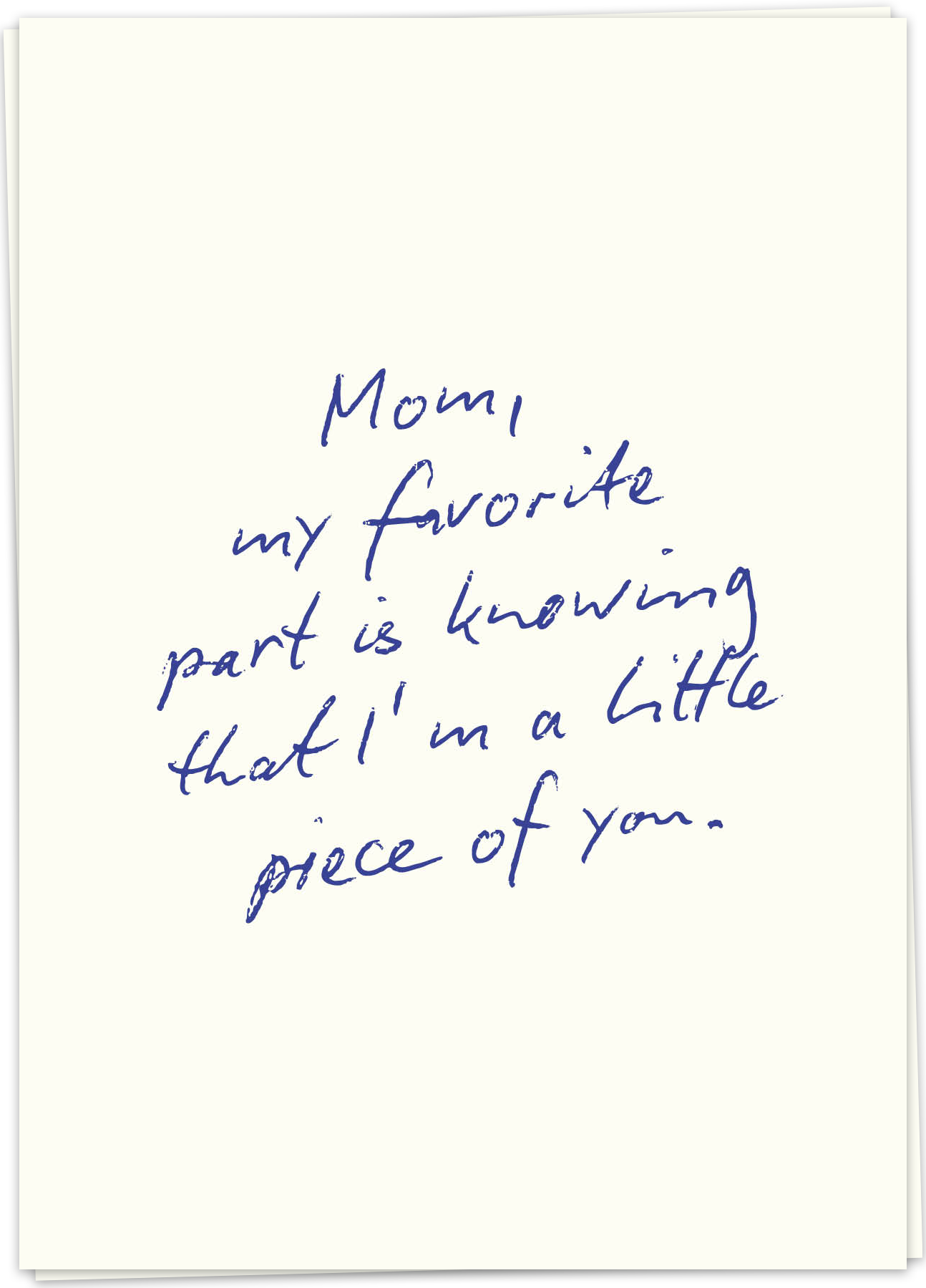 KB-SPMD64 - kaart blanche wenskaart - little piece of you - single