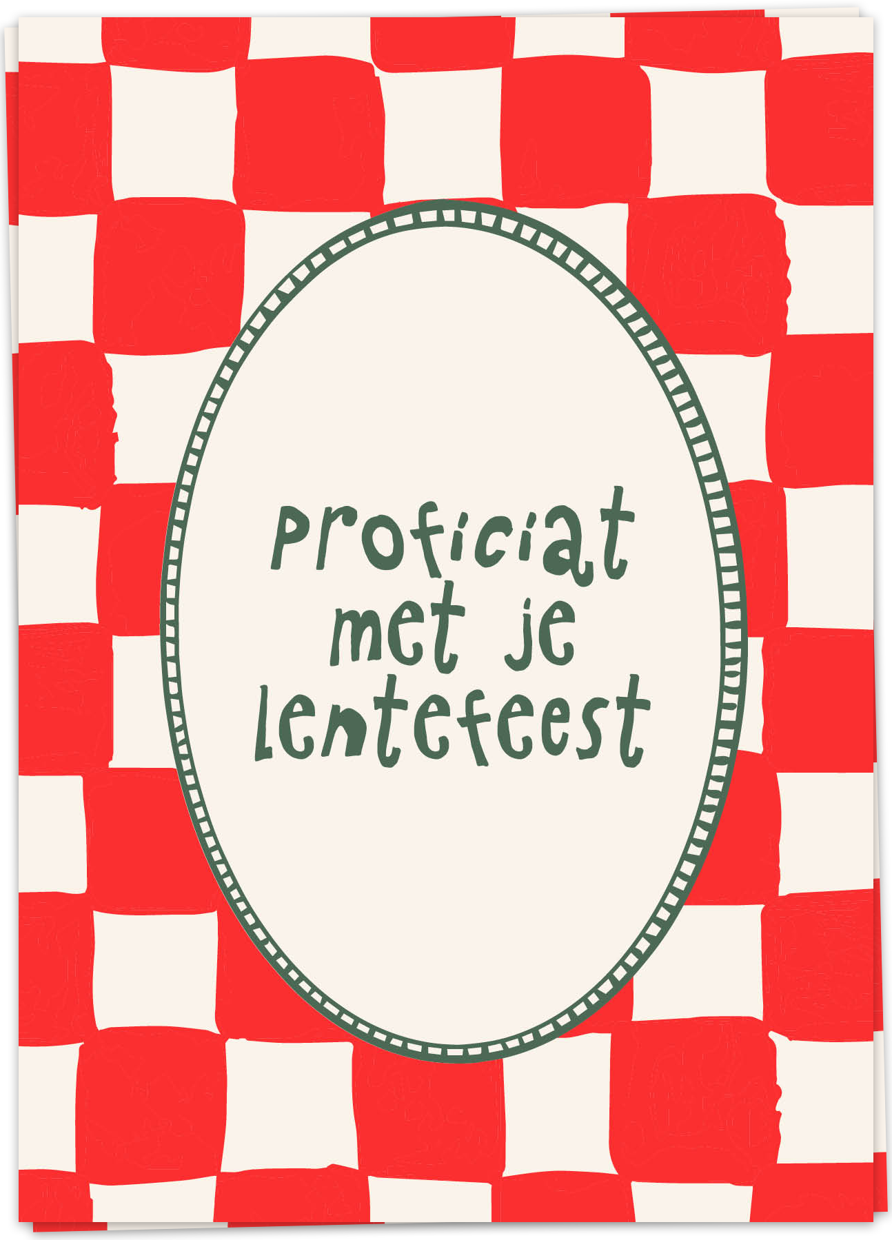 KB-COM02 - kaart blanche wenskaart - lentefeest - single