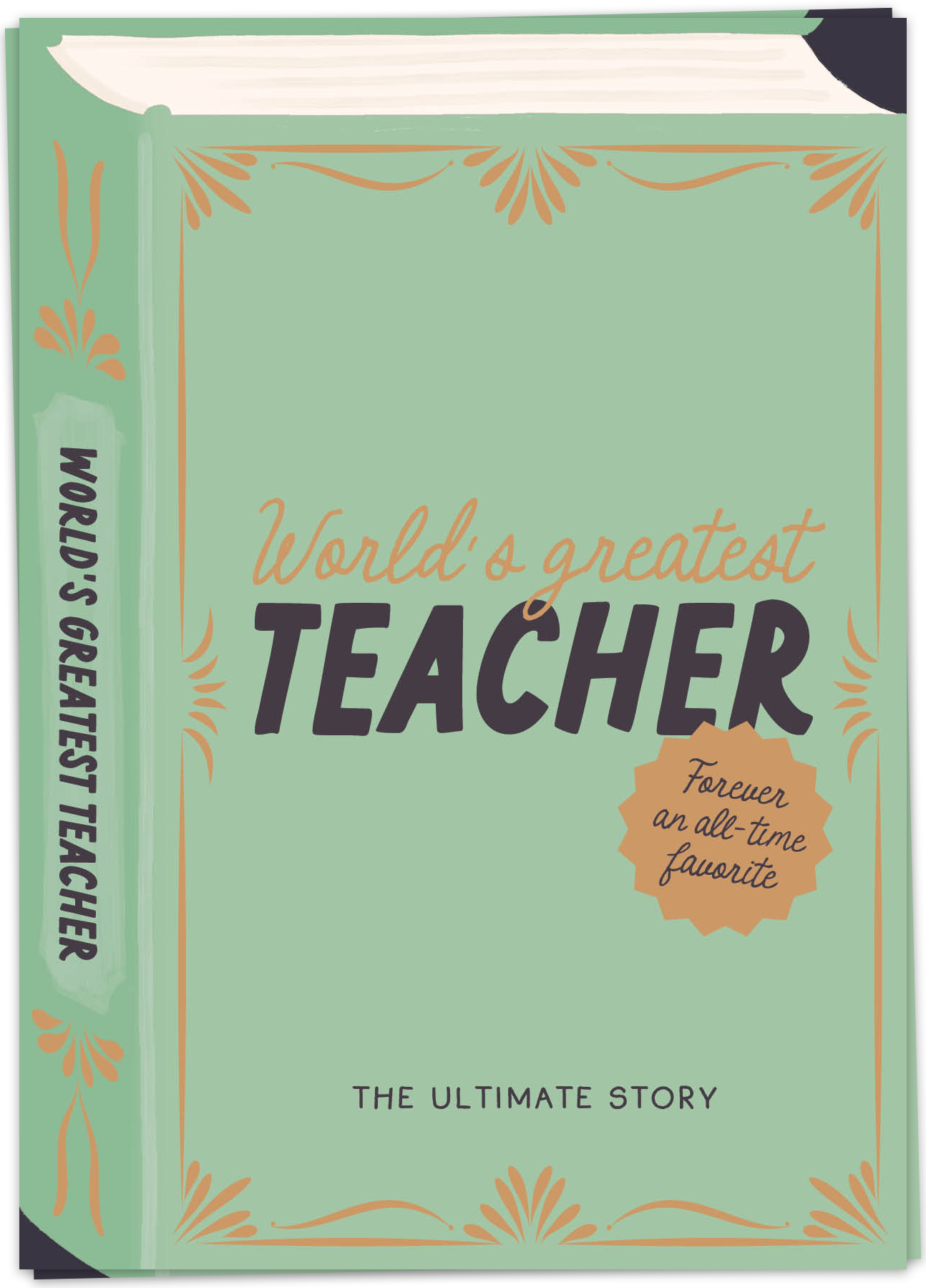 KB-GRA16 - kaart blanche wenskaart - teacher book - single